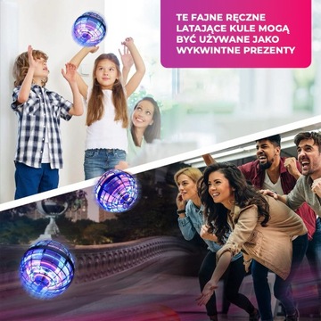 ИГРУШКА FLYING BALL UFO, СВЕТЯЩИЙСЯ ШАР USB, РУЧНОЕ УПРАВЛЕНИЕ, СИНИЙ