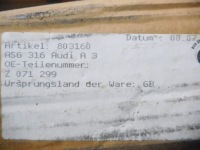 Купити Audi q5 решітка перегородка багажника 8r0017221, фото thumb