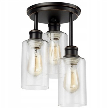 ELEGANCKA Lampa sufitowa wisząca - 3 klosze E27