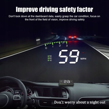 ПРОЕКЦИОННЫЙ ДИСПЛЕЙ СВЕТОДИОДНЫЙ ЖК-ПРОЕКТОР HUD OBD C100