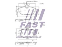 фото thumb №3, Гальмівні колодки гальмівні ft29054 fast