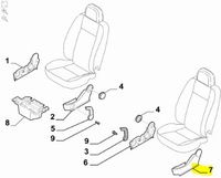 фото thumb №8, Защита сиденья водителя fiat panda 03-09
