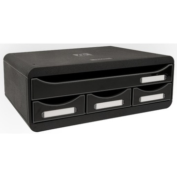 Exacompta Organizer z szufladami , czarny 319714D