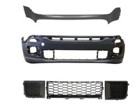 фото thumb №1, Jeep renegade 14-18 бампер góra + dól перед + решётки 3 штуки новый