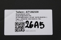 фото thumb №6, Audi защитные накладки козырёк солнцезащитный 8w0857551m 8w0857552al 7c0 - чёрный 8w0