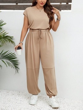 SHEIN бежевый летний комбинезон с вырезом на спине 3XL