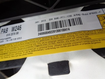 фото thumb №8, Панель консоль подушка безпеки w246 b-klasa оригінал європа