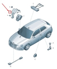 фото thumb №1, Audi rs3 alarm horn кронштейн rhd 8v2951285