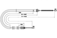 фото thumb №2, Трос тормоза ручного renault kangoo kangoo expre