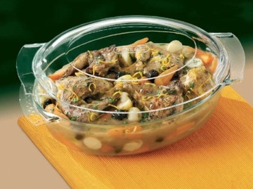 NACZYNIE żaroodporne PYREX 5,8L z pokrywą owalna brytfanna