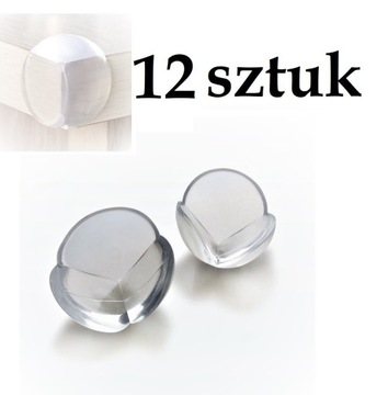 Silikonowa nakładka osłona mebli zabezpieczenie narożników 12 szt