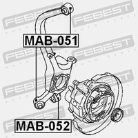 фото thumb №14, Втулка поворотний кулак задня mab-051 febest