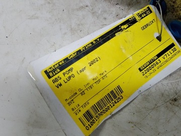 фото thumb №6, Vw lupo насос тормозная abs 6e0614117 6e0907379a европа