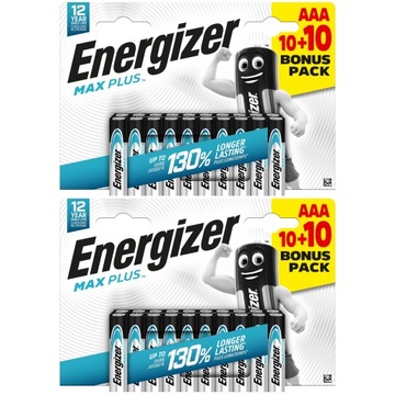 40 батарей ENERGIZER Max Plus LR03 AAA R3 EP92 1,5 В