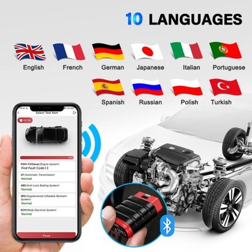 Thinkcar Thinksafe OBD2 Bluetooth-сканер для всей автомобильной системы