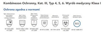Костюм защитный OxyChem C310 Тип 4,5,6, S