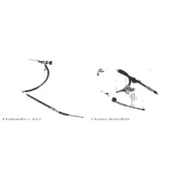 Купить 2x тросы тормоза ручного blue print задний  l+p do mitsubishi l200, фото thumb