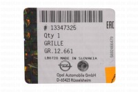 Решётка решётка  бампера перед opel astra j gtc 13347325 оригинальный номер оригинал Цена, фото thumb