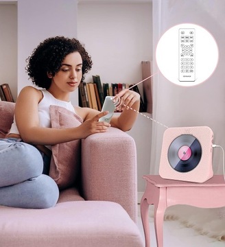 ПОРТАТИВНЫЙ CD-ПЛЕЕР 6-в-1 с BLUETOOTH ВСТРОЕННЫЙ СТЕРЕОДИНАМИК ПУЛЬТ ДИСТАНЦИОННОГО УПРАВЛЕНИЯ