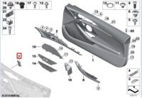 Bmw 8 кабріолет  g14 захист панель передніх двері лівих 51416994559 Ціна, фото thumb