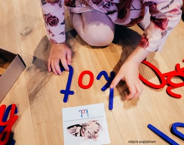 Подвижные буквы алфавита из фетра FILC Montessori.