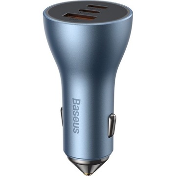 Автомобильное зарядное устройство Baseus 2xUSB-C, USB-A, QC, 65 Вт