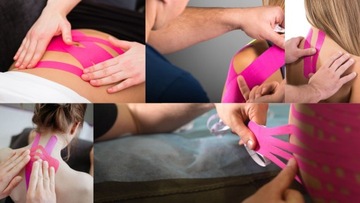 Taśma Kinesio Tex Gold FP 5cmx5m Kinesio Czerwony