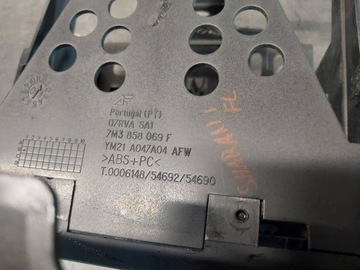 фото thumb №15, Рамка панелі розподільчої радіо volkswagen sharan i рестайлінг 7m3858069f