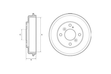 фото thumb №2, Delphi барабани гальмівні ford fiesta vi 1.0-1.6d 06.