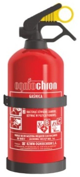 GAŚNICA SAMOCHODOWA 1KG + TRÓJKĄT + APTECZKA