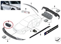 Bmw 5 f10 передня захист радіатора m ліва 51712165539 2165539 2015 Доставка, фото thumb