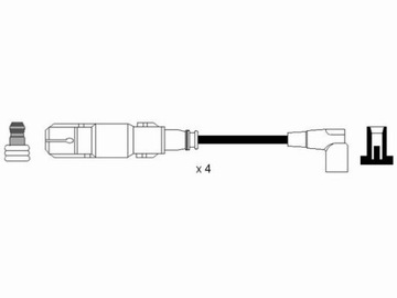КАБЕЛИ ЗАЖИГАНИЯ NGK RC-BW235 BMW 3 E46 1.8 5