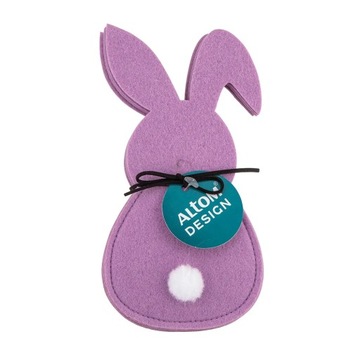 Чехлы для столовых приборов, карманы, пасхальные футляры, Altom Design, Bunny, 4 шт.