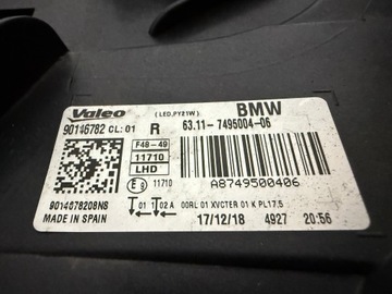 фото thumb №12, Bmw x1 f48 полный led лампа левая правая фара левый правый демонтаж