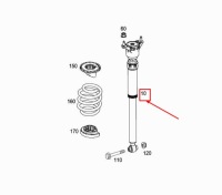 фото thumb №2, Mercedes-benz gla x156 rear shock абсорбер a1563201231