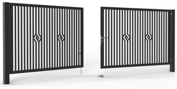 Brama Przesuwna Wjazdowa SKYROCKET BR.26.1.2 Ocynk RAL Antracyt 120x200 cm