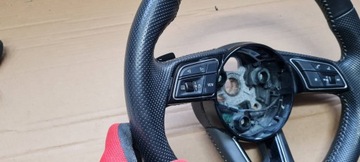 фото thumb №8, A4 b9 8w рестайлінг кермо sline шкіра шкіряний зрізана aut 8w0419091fc a5 8w