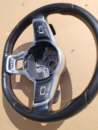 фото thumb №7, Кермо шкіра мульті пелюстки червона nić vw golf vii 7 gti