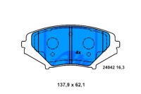 фото thumb №2, Тормозные колодки тормозные mazda rx-8 1.3 08.03-06.12 ate #petrolhead pro+ kit3