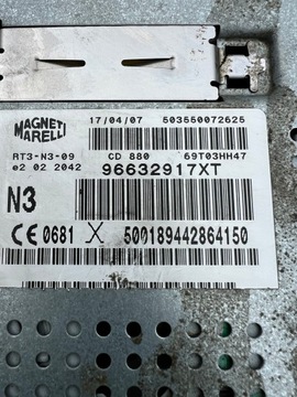 фото thumb №5, Peugeot 307 рестайлинг радио cd mp3 навигация 96632917xt rt3