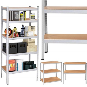 МЕТАЛЛИЧЕСКИЙ СТЕЛЛАЖ ДЛЯ ПОДВАЛА ГАРАЖА 180x90x30 ПОДВАЛЬНОЕ ХРАНЕНИЕ