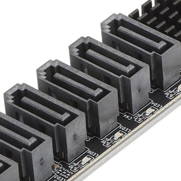 Карта адаптера m.2 to sata3.0 6 Гбит/с, высокоскоростная asm1166 m.2 pcie to sata, расширение