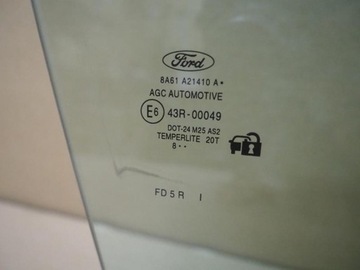 фото thumb №2, Скло двері праві правий перед передні ford fiesta mk7 2008