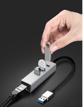 KARTA SIECIOWA HUB USB 3.0 GIGABIT LAN 1GB/s RJ45