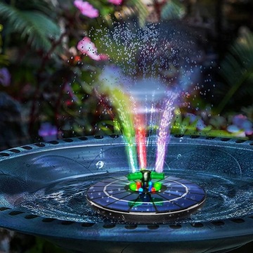 ПЛАВАЮЩИЙ СОЛНЕЧНЫЙ САДОВЫЙ ФОНТАН, ЦВЕТНОЙ RGB, 16 см