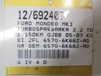фото thumb №9, Ford mondeo mk3 turbosprężarka 2,2tdci 150km qjbb 05-07 2fl 6s7q-6k682-ad