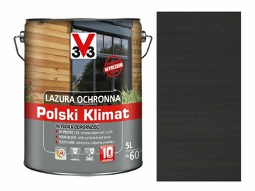 V33 LAZURA POLISH CLIMATE 10 ЛЕТ АНТРАЦИТ 5л