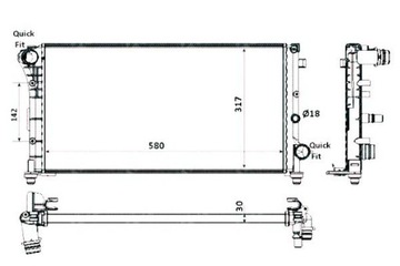 фото thumb №2, Радиаторов fiat panda 1,1 1,2 nrf