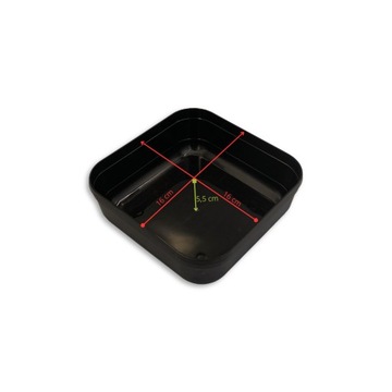 PUDEŁKO DO NAMACZANIA PELLETU 17X17X6 CM POJEMNIK NA PRZYNĘTY 2W1
