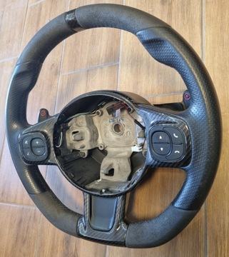 фото thumb №11, Fiat 500 abarth 20r кермо карбон алькантара пелюстки мультифункція гарна